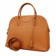 Pre-owned Leather handbags Hermès Vintage , Brown , Dames