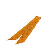 Pre-owned Silk scarves Hermès Vintage , Orange , Dames