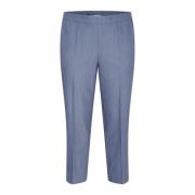 Vintage Indigo Cropped Broek Kaffe Curve , Blue , Dames