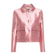 Stijlvolle Roze & Paarse Jas Herno , Pink , Dames