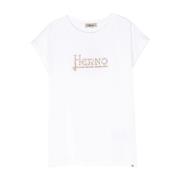 Witte Klassieke Tshirt voor Mannen Herno , White , Dames