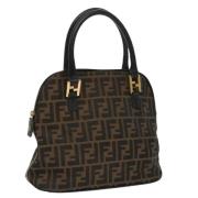 Pre-owned Canvas handbags Fendi Vintage , Brown , Dames