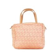 Pre-owned Canvas handbags Fendi Vintage , Pink , Dames