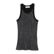 Zwarte Tanktop Stijlvolle Mode The Attico , Black , Dames