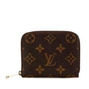 Pre-owned Canvas wallets Louis Vuitton Vintage , Brown , Dames