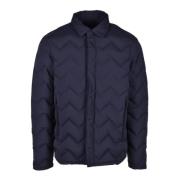 Puffer Jacket Emporio Armani , Blue , Heren