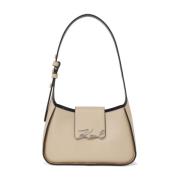 Leren Handbagage Karl Lagerfeld , Beige , Dames