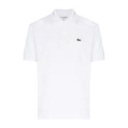 Logo Detail Polo Shirt - Wit Lacoste , White , Heren