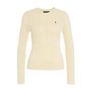 Beige Kabeltrui Ss25 Polo Ralph Lauren , Beige , Dames