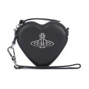 Stijlvolle Leren Tas voor Vrouwen Vivienne Westwood , Black , Dames