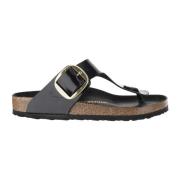 Patentleren Flip-Flop Sandalen Birkenstock , Black , Dames