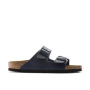 Blauwe Arizona Sliders Birkenstock , Blue , Heren