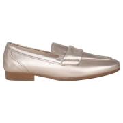 Beige Patent Dames Mocassins Gabor , Brown , Dames