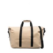 Gecoate Weekendtas - Beige Zwart Rains , Beige , Heren