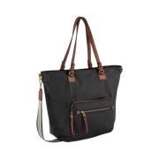 Bari Shopper met Rits, Bruin Camel Active , Brown , Dames