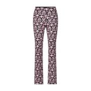 Ornamentpatroon Rechte Pijp Broek Marc Cain , Multicolor , Dames