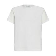 Casual Katoenen T-shirt Etro , White , Heren