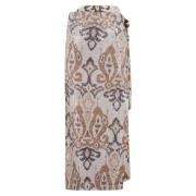 Midi Rok Bazar Deluxe , Multicolor , Dames