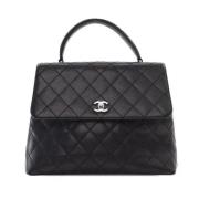 Pre-owned Leather handbags Chanel Vintage , Black , Dames