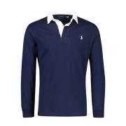 Blauwe Gebreide Trui Katoenmix Polo Ralph Lauren , Blue , Heren