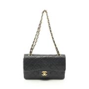 Pre-owned Leather chanel-bags Chanel Vintage , Black , Dames