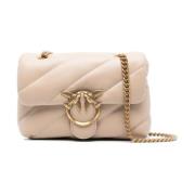 Beige tassen voor een stijlvolle look Pinko , Beige , Dames