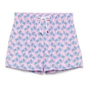 Polyester Zwemshorts met Elastische Band Fedeli , Pink , Heren