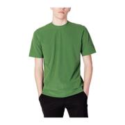 Polyester T-shirt Lente/Zomer Collectie Suns , Green , Heren