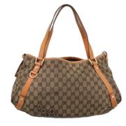 Pre-owned Canvas gucci-bags Gucci Vintage , Beige , Dames