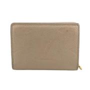 Pre-owned Fabric wallets Louis Vuitton Vintage , Beige , Dames