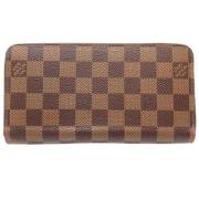 Pre-owned Canvas wallets Louis Vuitton Vintage , Brown , Dames