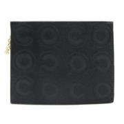 Pre-owned Leather clutches Chanel Vintage , Black , Dames