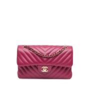 Pre-owned Leather chanel-bags Chanel Vintage , Pink , Dames