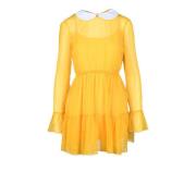 Zijden jurk voor vrouwen Gucci , Yellow , Dames