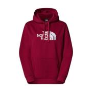 Rode Logo Hoodie The North Face , Red , Dames