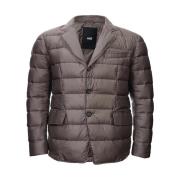 Bruine Gewatteerde Eendendonsjas add , Gray , Dames