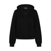 Zwarte Katoenen Sweatshirt met Logo Alexander Wang , Black , Dames