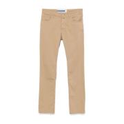 Bard Broek met knoopsluiting en vijf zakken Jacob Cohën , Beige , Here...