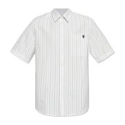 Gestreept shirt Burberry , White , Heren