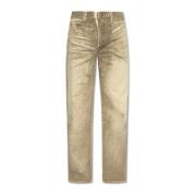 Straight-leg jeans Balmain , Beige , Heren