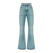 Flared jeans Balmain , Blue , Dames