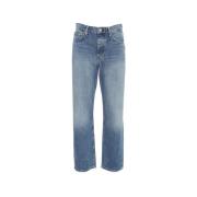 Blauwe Straight Fit Jeans Won Hundred , Blue , Dames