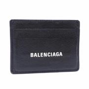 Pre-owned Leather wallets Balenciaga Vintage , Black , Heren