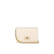 Boter Crossbody Tas in Ivoor Wit Elisabetta Franchi , Beige , Dames