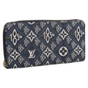 Pre-owned Canvas wallets Louis Vuitton Vintage , Blue , Dames