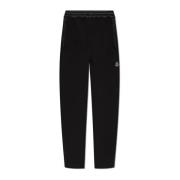 Sweatpants met logopatch Moncler , Black , Heren