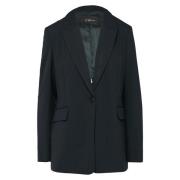 Viscose Blend Indoor Blazer s.Oliver , Blue , Dames