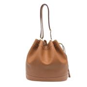 Pre-owned Leather shoulder-bags Hermès Vintage , Brown , Dames