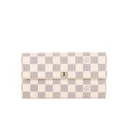 Pre-owned Fabric wallets Louis Vuitton Vintage , Beige , Dames