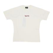 Logo Tee Wit Oversized Pasvorm Katoen Disclaimer , White , Heren